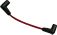Spark plug wire cabel with boots (Red) 20cm long